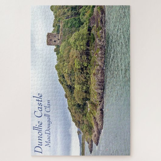 Ancient Gaelic Dunollie Castle Zuhause von MacDoug Puzzle (Vertikal)