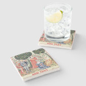 Ancient Garden, Growers, Wine, bearbeiten Text Steinuntersetzer (Seitenansicht)