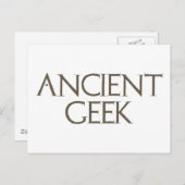 Ancient Geek Postkarte (Vorne/Hinten)