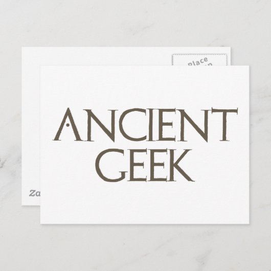 Ancient Geek Postkarte (Vorne/Hinten)