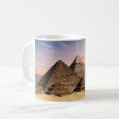 Ancient Giza Pyramids at Sunset - Classic Ceramic  Kaffeetasse (Vorderseite Links)