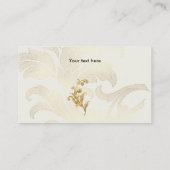 Ancient Gold Embellishs Business Card Visitenkarte (Rückseite)