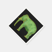 Ancient Gold und Jade Elephant Serviette (Ecke)