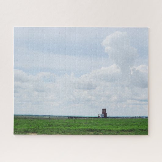 Ancient Grain Silo | Altes Kanada Puzzle (Horizontal)