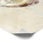 Ancient Greece Athena Statue Sketch Poster  (Ecke)