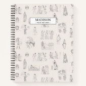 Ancient Greece Classical Greek History Pattern Notizblock (Vorderseite)