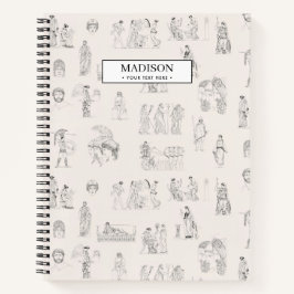 Ancient Greece Classical Greek History Pattern Notizblock