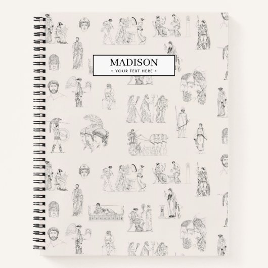 Ancient Greece Classical Greek History Pattern Notizblock (Vorderseite)