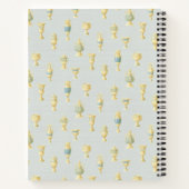 Ancient Greece Dusty Blue White Vases Recipe Notizblock (Rückseite)