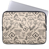 Ancient Greece Line Art Pattern Laptopschutzhülle (Vorderseite)