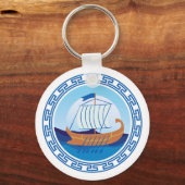 Ancient Greece Ship Design Schlüsselanhänger (Vorderseite)