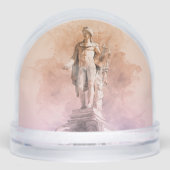 Ancient Greek Apollo Statue Snow Globe – Classical Schneekugeln (Vorderseite)