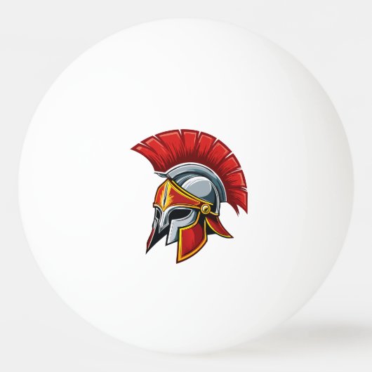 Ancient Greek Corinthian helmet Tischtennisball (Vorderseite)
