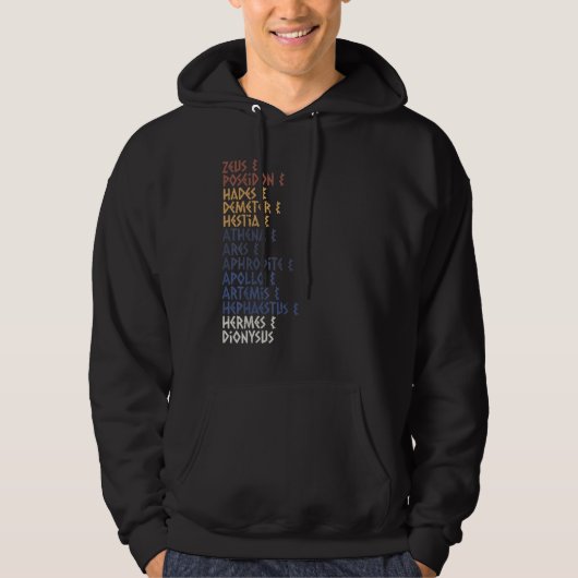 Ancient Greek God and Goddess Greek Mythology Myth Hoodie (Vorderseite)