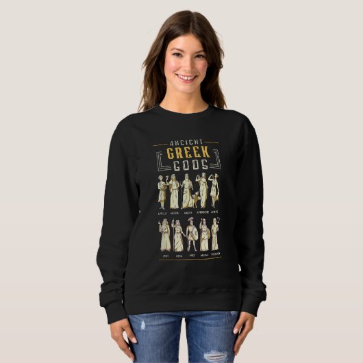 Ancient Greek Gods Loves Ancient Greece Greek Myth Sweatshirt (Vorne ganz)