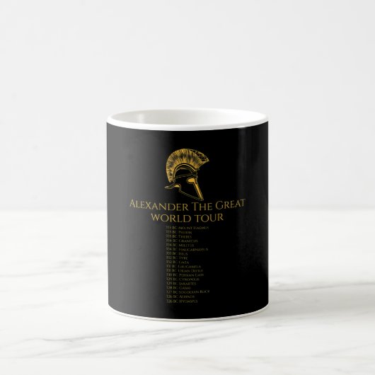 Ancient Greek History - Alexander The Great World Kaffeetasse (Mittel)