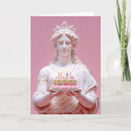 Ancient Greek Statue Funny Birthday Card Karte (Vorderseite)