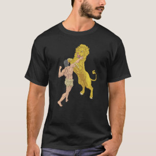 Ancient Hero Bekämpfen eines Löwen Kulturschenders T-Shirt