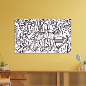 Ancient Hockey" Leinwanddruck (Insitu (Wohnzimmer))