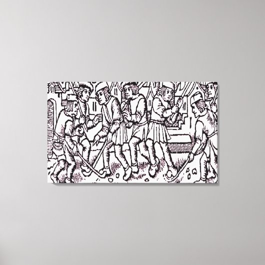 Ancient Hockey" Leinwanddruck (Vorderseite)