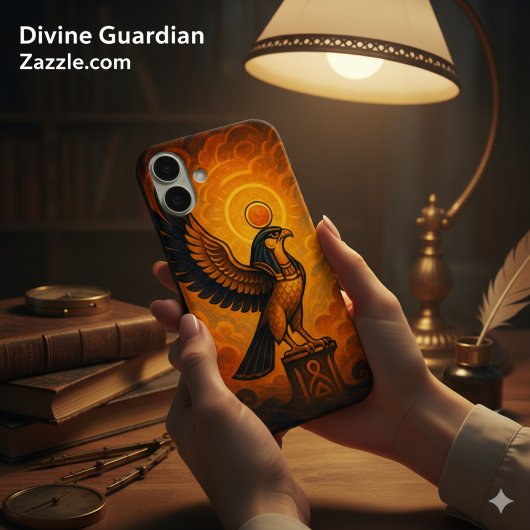 Ancient Horus Divine Sun Falcon Ember Case-Mate iPhone Hülle