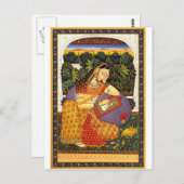 Ancient Indian Mughal Princess Postkarte (Vorne/Hinten)