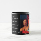 Ancient Indian Proverb Tasse (Zentrum)