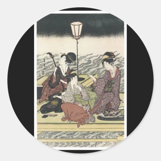 Ancient japan Art Sticker (Vorderseite)
