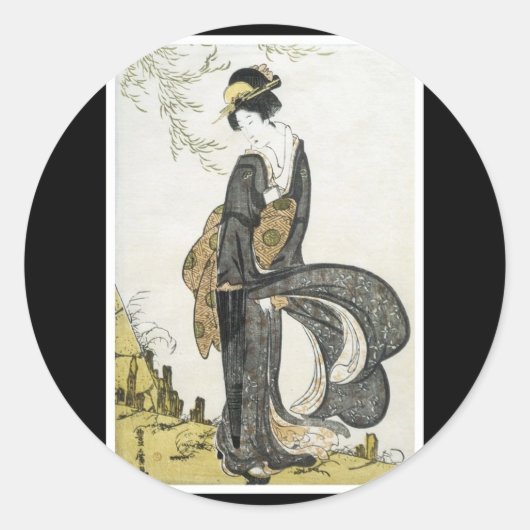 Ancient japan Art Sticker (Vorderseite)