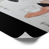 Ancient Japanese Painting circa 1796 Poster (Ecke)