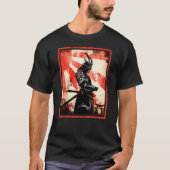Ancient Japanisch Samurai Bushido Katana Ronin Asi T-Shirt (Vorderseite)