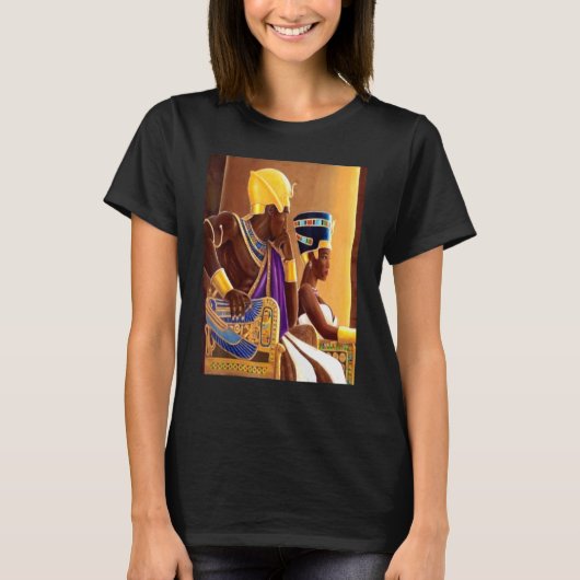 Ancient Kemet 2 Ägyptischer Royalty Pharao und sei T-Shirt (Vorderseite)