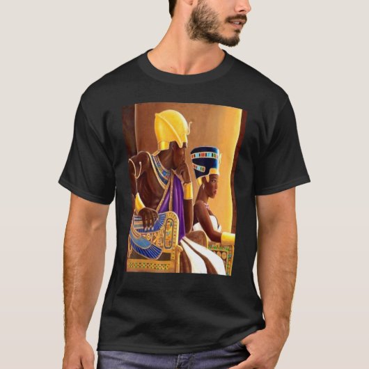 Ancient Kemet 2 Ägyptischer Royalty Pharao und sei T-Shirt (Vorderseite)