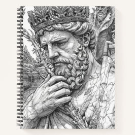 Ancient King Midas Marble Statue - Greek Mythology Notizblock