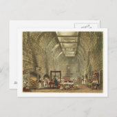 Ancient Kitchen, Windsor Castle, engraved by Willi Postkarte (Vorne/Hinten)