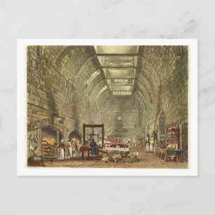 Ancient Kitchen, Windsor Castle, engraved by Willi Postkarte