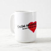 Ancient Latin Inspirational Quote Artistic Heart Kaffeetasse (Vorderseite Links)