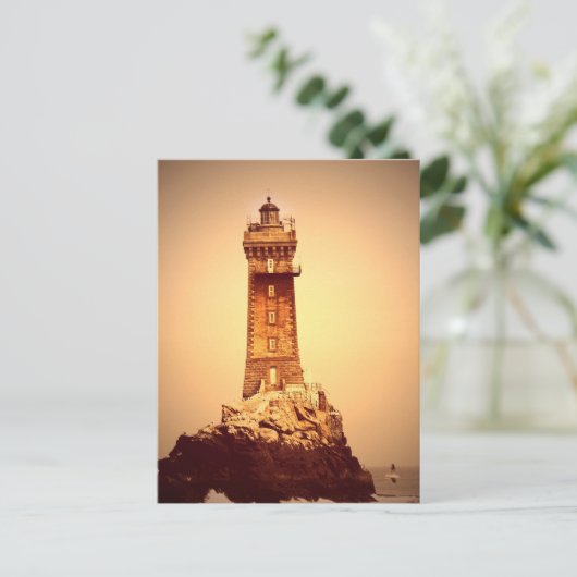 Ancient Lighthouse Postcard Postkarte (Stehend Vorderseite)
