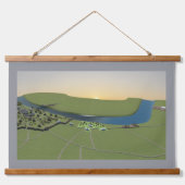 Ancient London Maps Tapestries Wandteppich Mit Holzrahmen (Vorderseite 3)