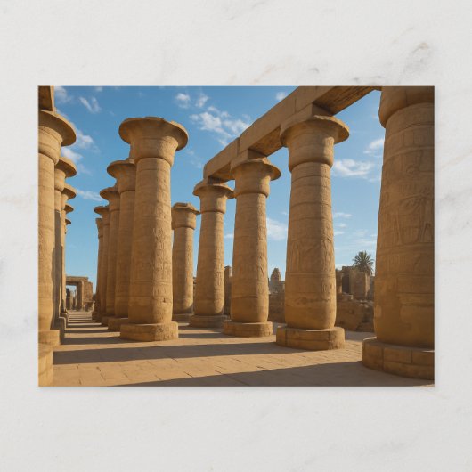 Ancient Luxor Majestic Tempel Postcard Kunst, Dich Postkarte (Vorderseite)