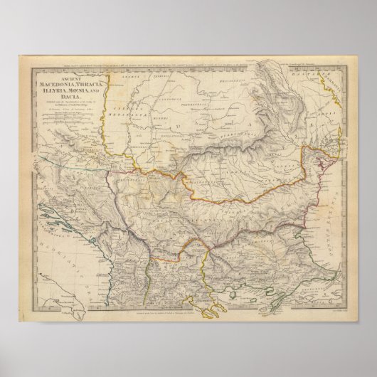 Ancient Macedonia, Thracia, Illyria Poster (Vorne)