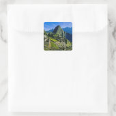 Ancient Machu Picchu, letzte Zuflucht der 2 Quadratischer Aufkleber (Tasche)