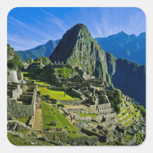 Ancient Machu Picchu, letzte Zuflucht der 2 Quadratischer Aufkleber