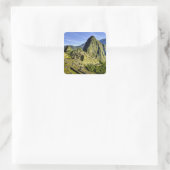 Ancient Machu Picchu, letzte Zuflucht der Quadratischer Aufkleber (Tasche)