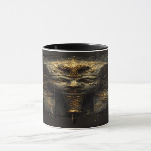 Ancient Malice Egyptian Pharaoh Black Gold Tasse (Zentrum)