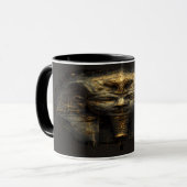 Ancient Malice Egyptian Pharaoh Black Gold Tasse (Vorderseite Links)