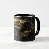 Ancient Malice Egyptian Pharaoh Black Gold Tasse (VorderseiteRechts)