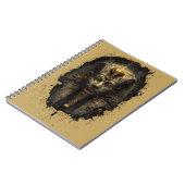 Ancient Malice Egyptian Pharaoh Black Notizblock (Linke Seite)