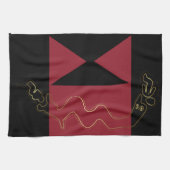 Ancient Man - Tribal Art Geschirrtuch (Horizontal)