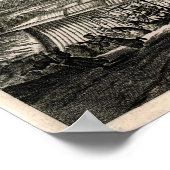 Ancient Map of Tokyo (Edo) Poster (Ecke)